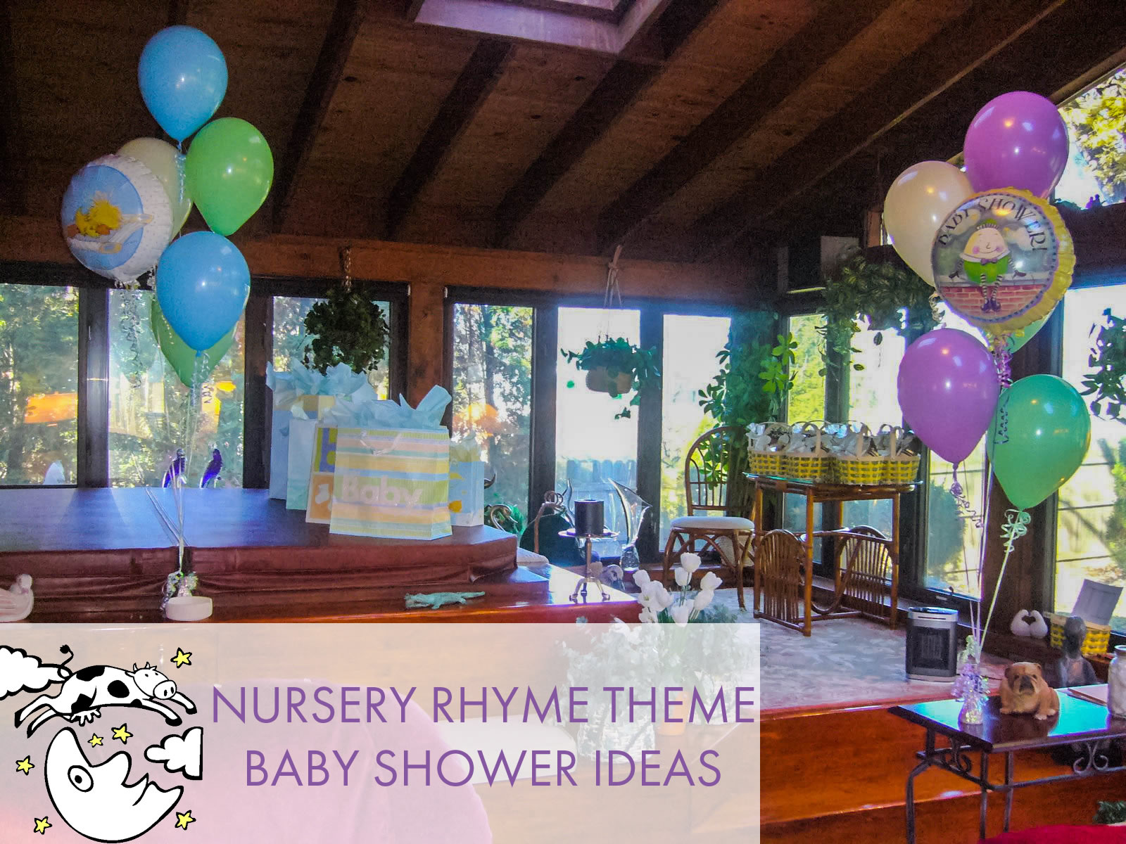 Nursery store rhyme decor