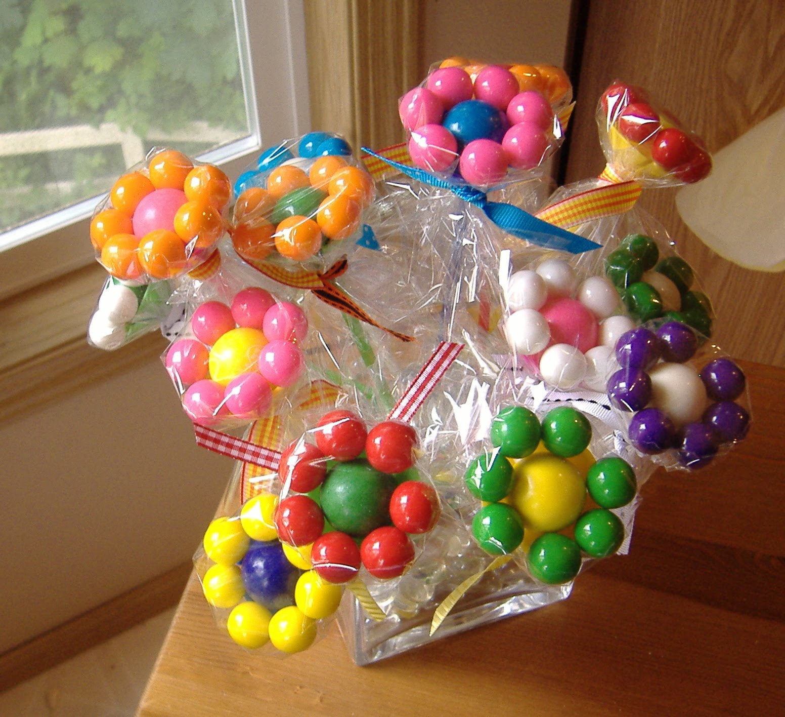 gumball flower bouquet tutorial diy