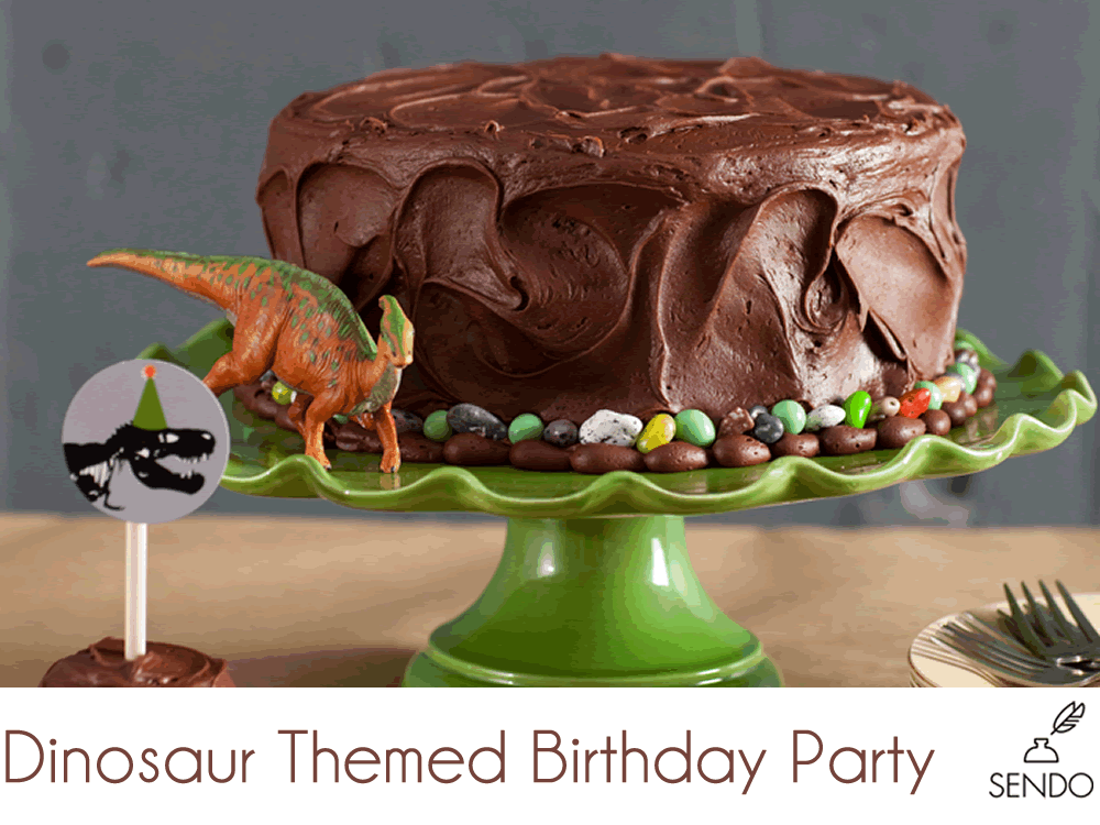 dinosaur party cake for boys birthday chocolate