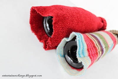 Recycled Sweater Wine Bottle Gift Bags Tutorial DIY Upcycle