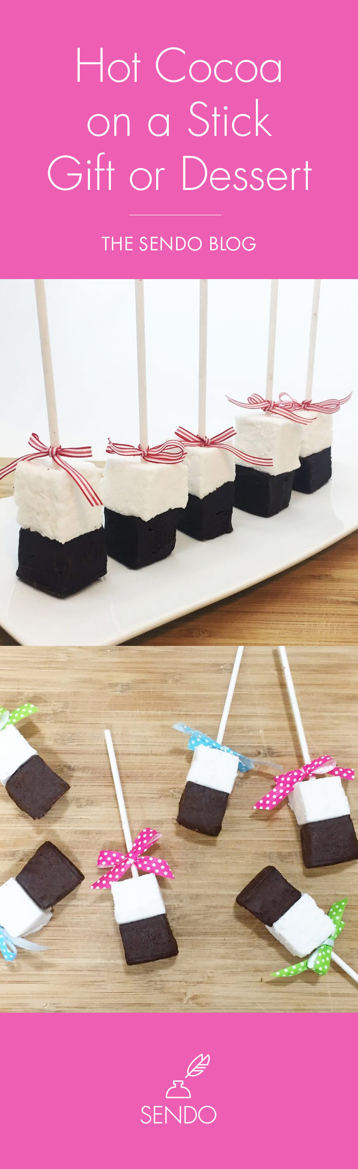 Easy Hot Cocoa on a Stick - Great for gifts and parties!