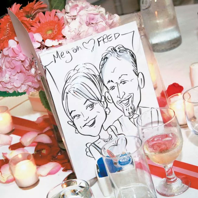 Hire a caricature artist for your wedding cocktail hour  #weddinginspo #weddingideas #wedding #cocktailhour #weddingplanning