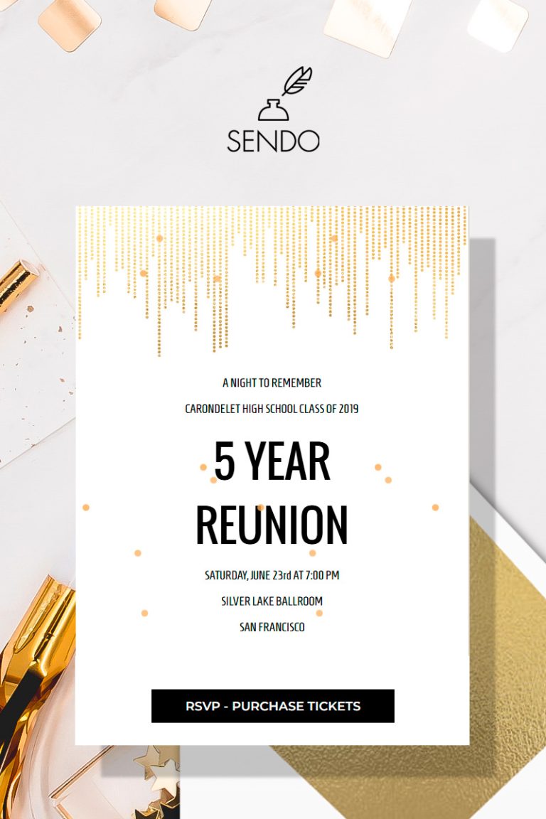 How to Easily Collect Money for Your Class Reunion - Sendo Invitations