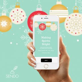 Plan the Ultimate Corporate Holiday Party with Easy Invitations from Sendo #holidyparty #corporateholidayparty #christmasparty #invitations