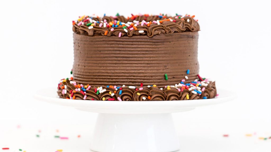 Chocolate Cake Zoom Background | Sendo Invitations 