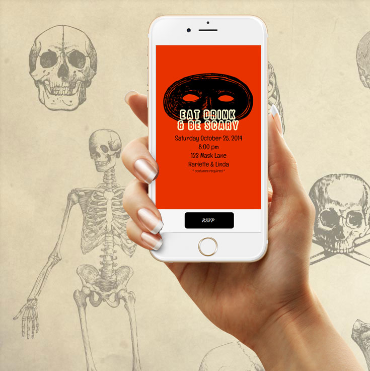 Online Halloween Invitations to Fright & Delight | Spook your guests with an invite from Sendo - Track RSVPs, Sell Tickets, Text Message Invites. Create and send an online invitation now!