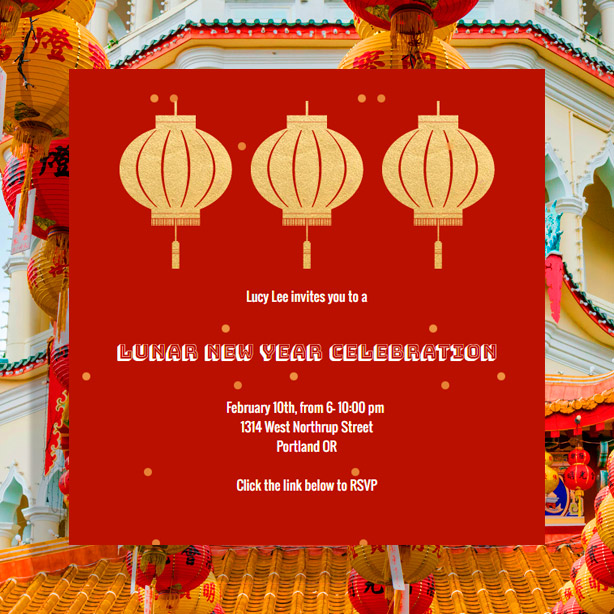 Lunar New Year Invitations