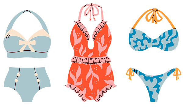Bathing Suits Pool Party Invitation