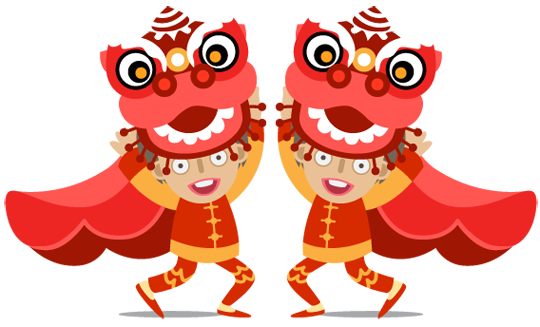 Lunar New Year Dragons