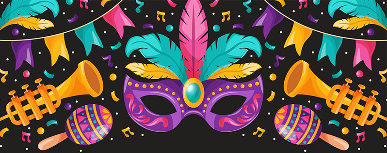 Mardi Gras Invitation