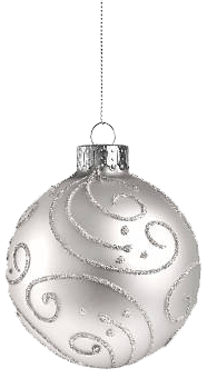 White Holiday Ornament