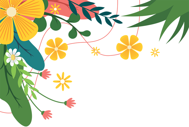 Spring Flowers Invitation