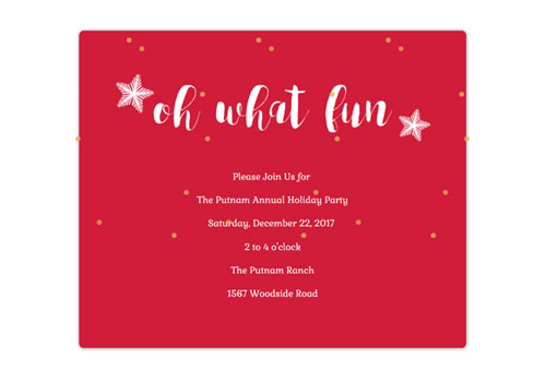 Animated Christmas Party Invitation Template