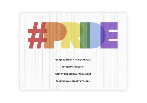 Pride Party Invitations With Rsvp 